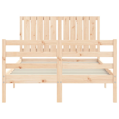 Bed Frame Without Mattress Small Double Solid Wood
