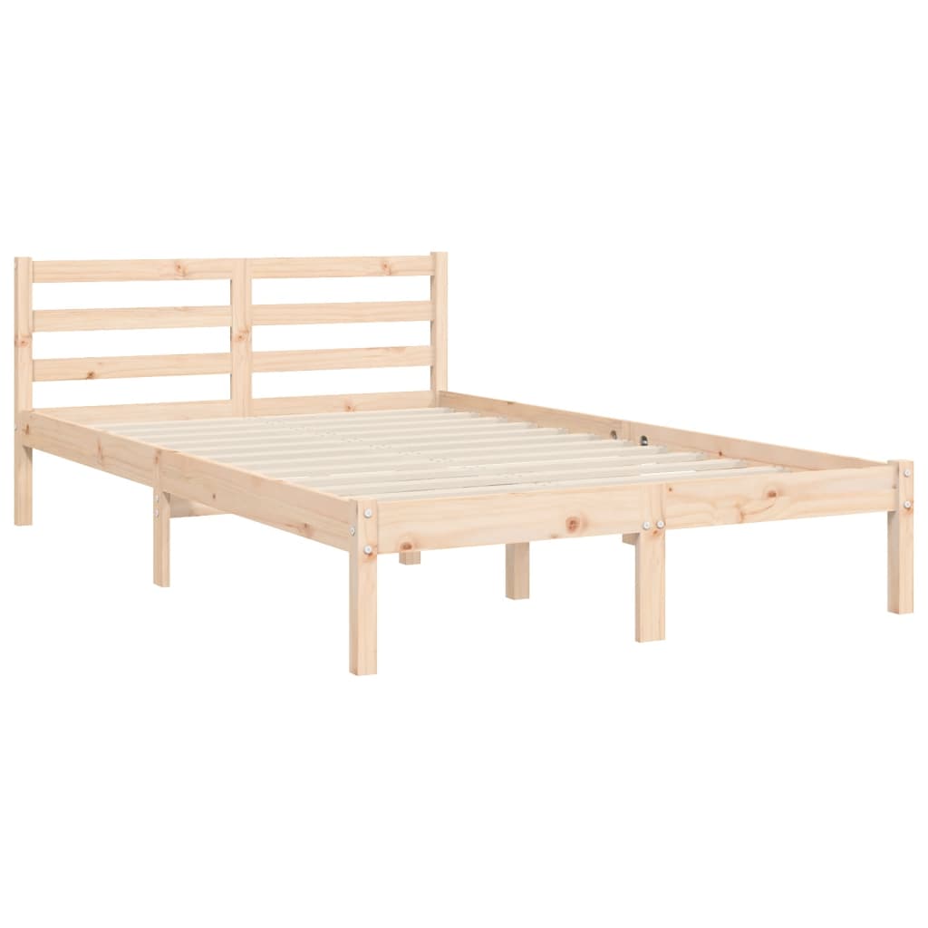 Bed Frame Without Mattress Small Double Solid Wood