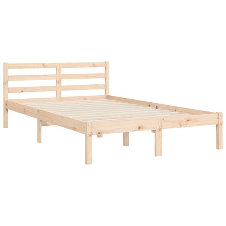 Bed Frame Without Mattress Small Double Solid Wood