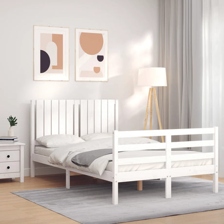 Bed Frame Without Mattress Small Double Solid Wood