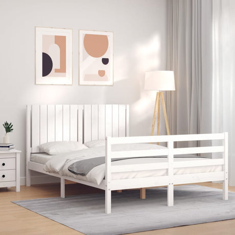 Bed Frame Without Mattress Small Double Solid Wood