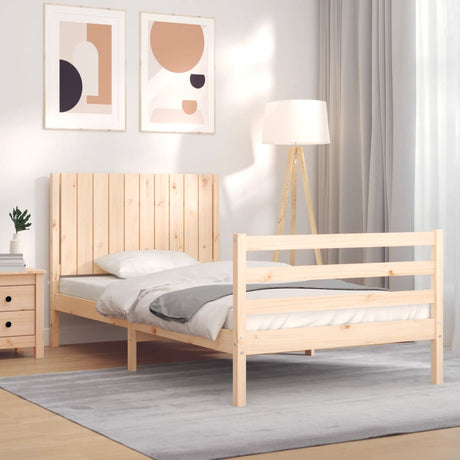 Bed Frame Without Mattress Small Double Solid Wood