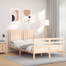 Bed Frame Without Mattress Small Double Solid Wood