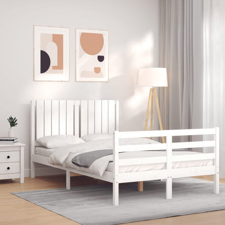 Bed Frame Without Mattress Small Double Solid Wood