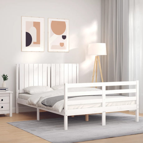 Bed Frame Without Mattress Small Double Solid Wood