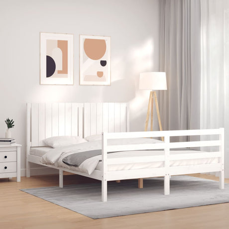 Bed Frame Without Mattress Small Double Solid Wood