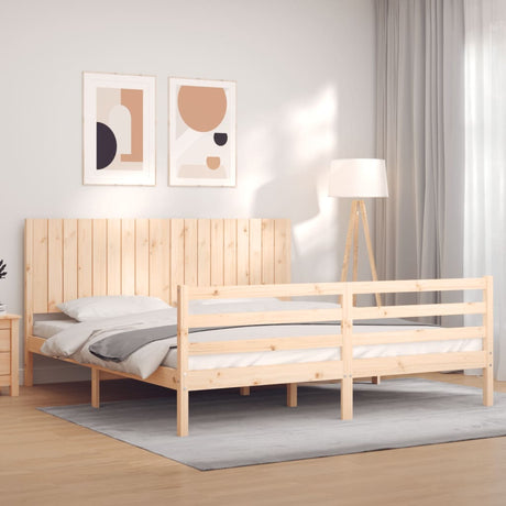Bed Frame Without Mattress Small Double Solid Wood