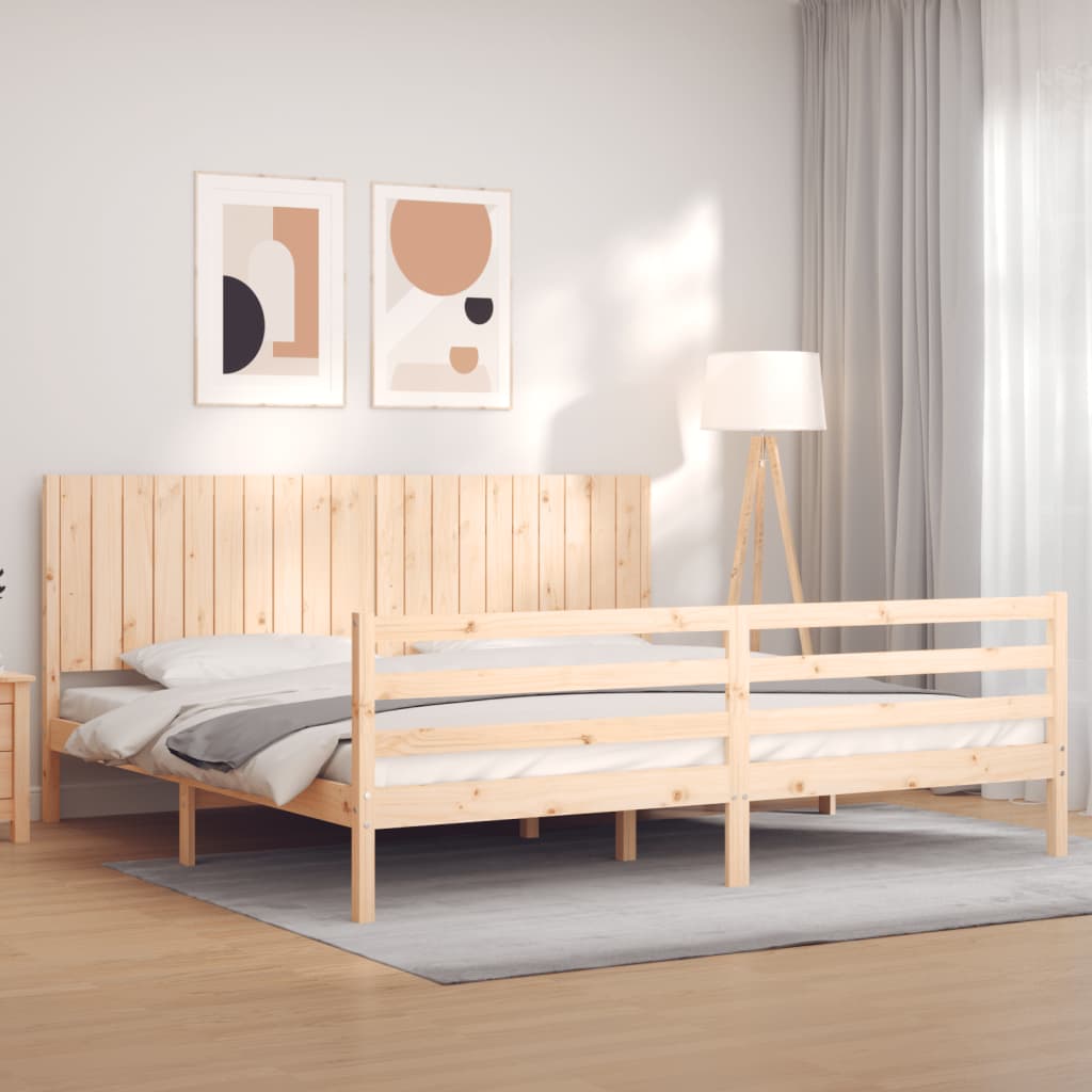Bed Frame Without Mattress Small Double Solid Wood