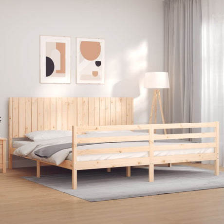 Bed Frame Without Mattress Small Double Solid Wood
