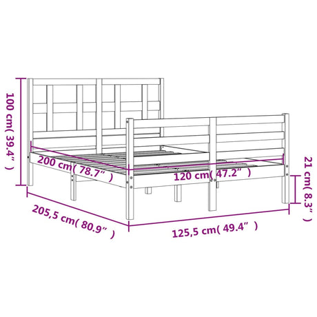 Bed Frame Without Mattress Solid Wood