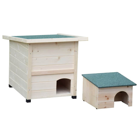 @Pet Hedgehog House Xl 53X65X52Cm Wood White