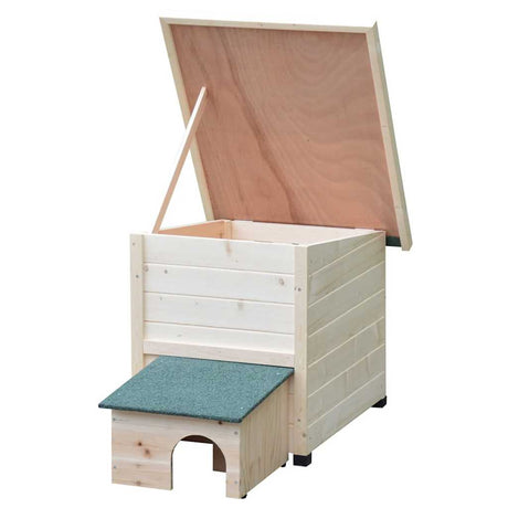 @Pet Hedgehog House Xl 53X65X52Cm Wood White