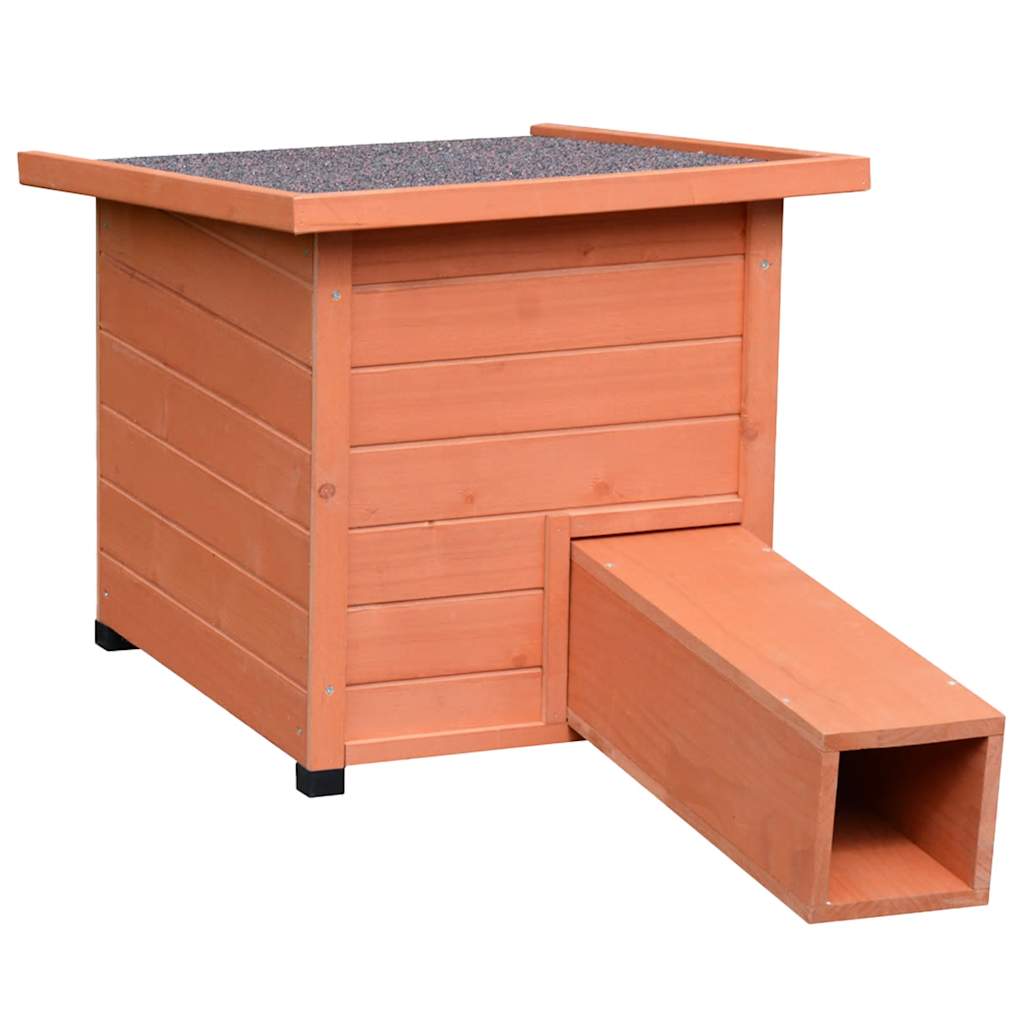 @Pet Hedgehog House Xl 53X65X52Cm Wood Brown