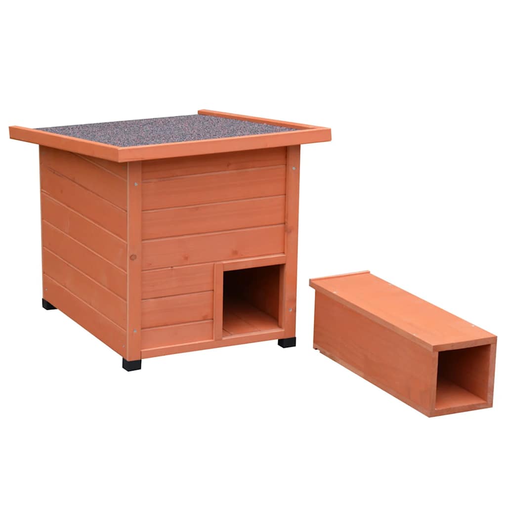 @Pet Hedgehog House Xl 53X65X52Cm Wood Brown