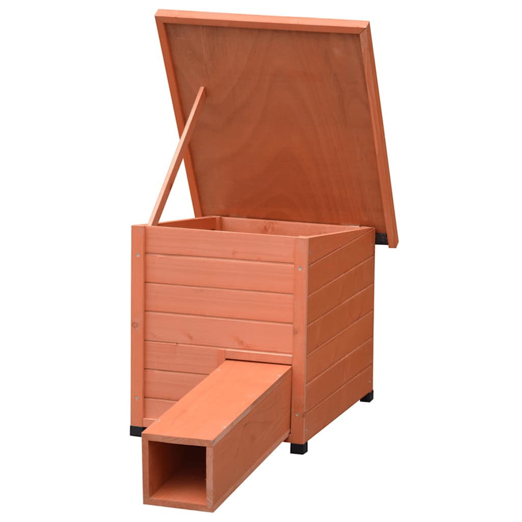 @Pet Hedgehog House Xl 53X65X52Cm Wood Brown