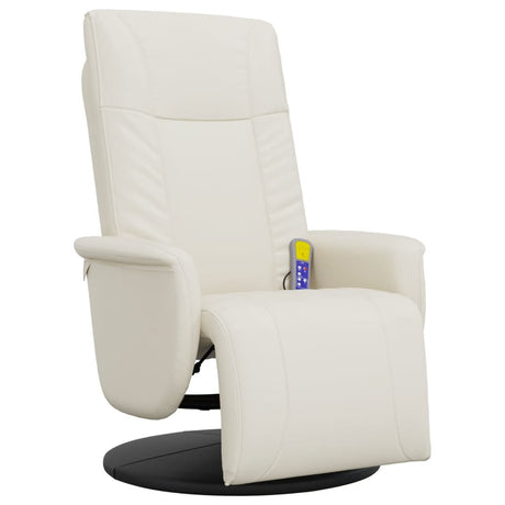Massage Recliner Chair With Footrest Faux Leather