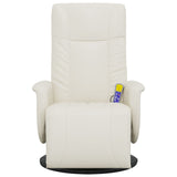 Massage Recliner Chair With Footrest Faux Leather