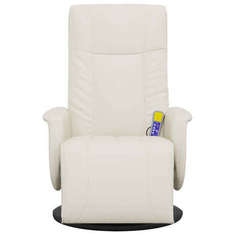 Massage Recliner Chair With Footrest Faux Leather