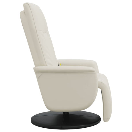 Massage Recliner Chair With Footrest Faux Leather