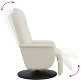 Massage Recliner Chair With Footrest Faux Leather