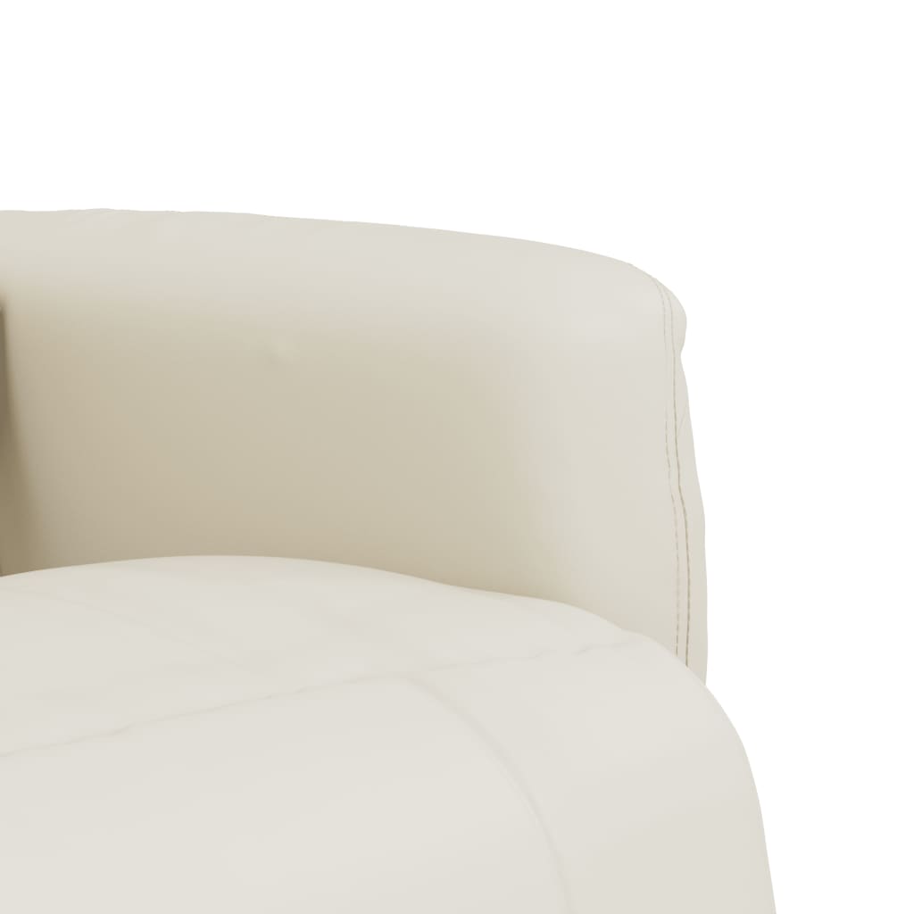 Massage Recliner Chair With Footrest Faux Leather