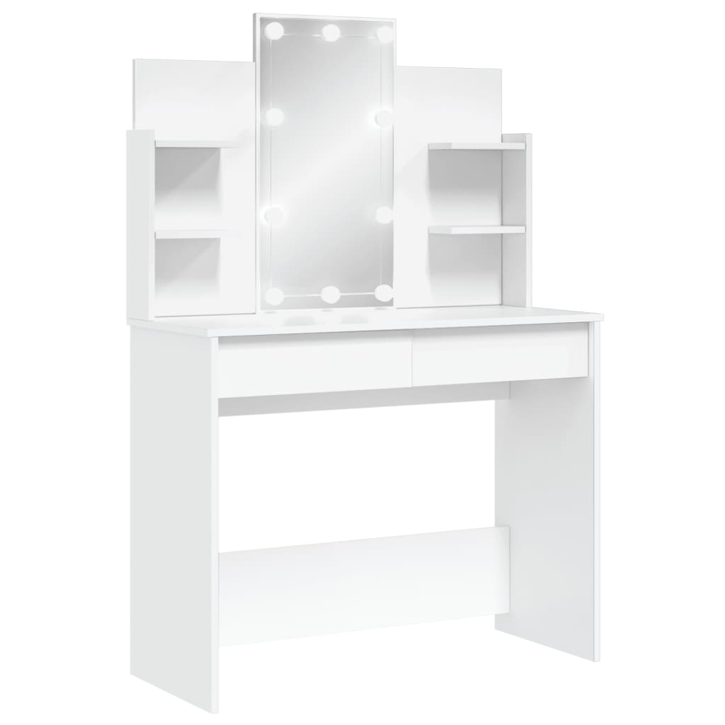 Dressing Table With Led Lights 96X40X142 Cm