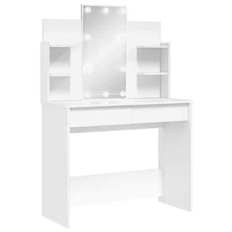 Dressing Table With Led Lights 96X40X142 Cm