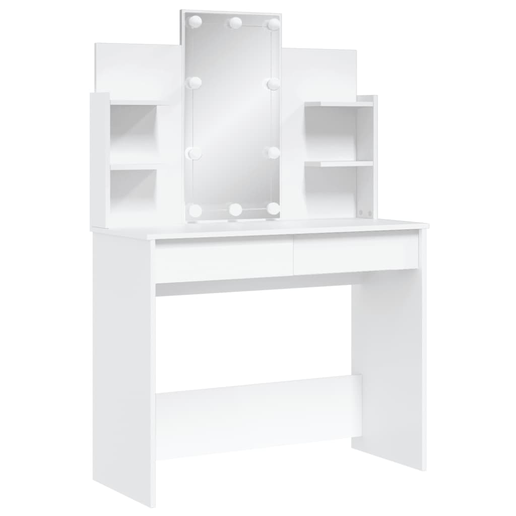 Dressing Table With Led Lights 96X40X142 Cm