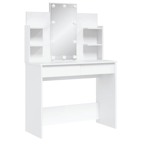 Dressing Table With Led Lights 96X40X142 Cm