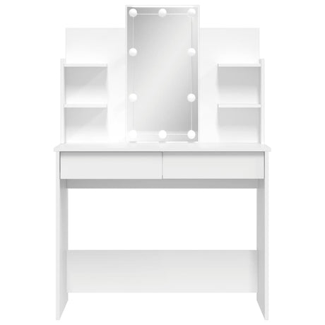 Dressing Table With Led Lights 96X40X142 Cm