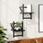 Wall Shelves With Bars 2 Pcs
