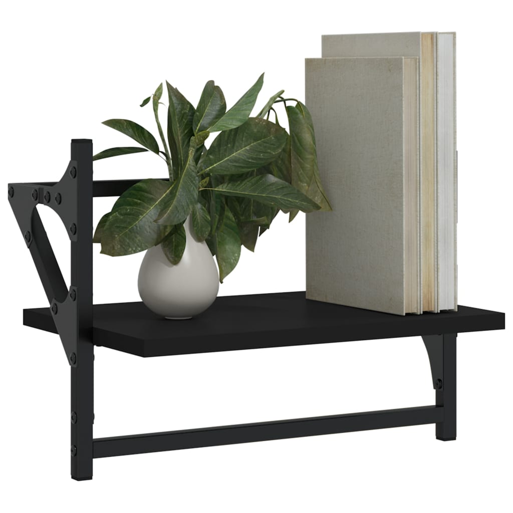 Wall Shelves With Bars 2 Pcs