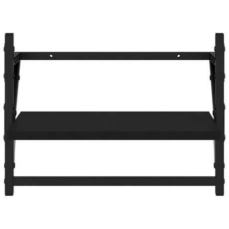 Wall Shelves With Bars 2 Pcs