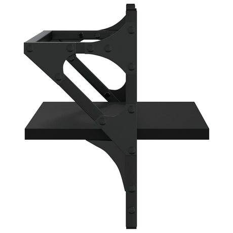 Wall Shelves With Bars 2 Pcs