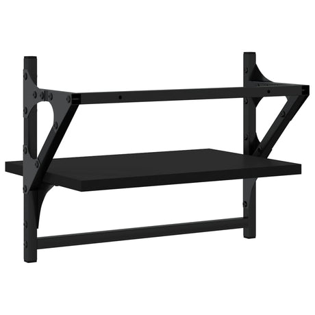 Wall Shelves With Bars 2 Pcs
