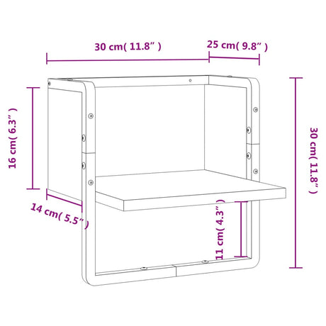 Wall Shelf With Bar