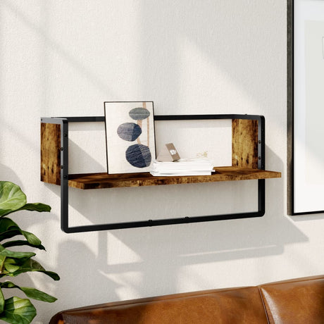 Wall Shelf With Bar