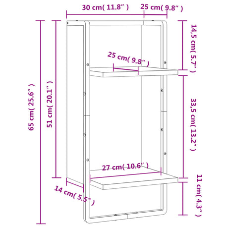 Wall Shelf With Bar