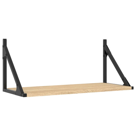 Wall Shelves 2 Pcs Engineered Wood