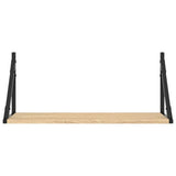 Wall Shelves 2 Pcs Engineered Wood
