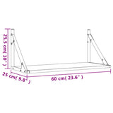 Wall Shelves 2 Pcs Engineered Wood