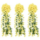 Christmas Flower Garlands 3 Pcs 85 Cm