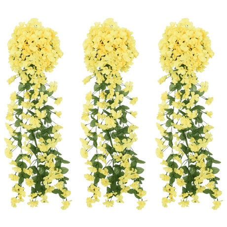 Christmas Flower Garlands 3 Pcs 85 Cm