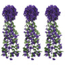 Christmas Flower Garlands 3 Pcs 85 Cm