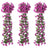 Christmas Flower Garlands 3 Pcs 85 Cm