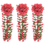 Christmas Flower Garlands 3 Pcs 85 Cm