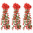 Christmas Flower Garlands 3 Pcs 85 Cm