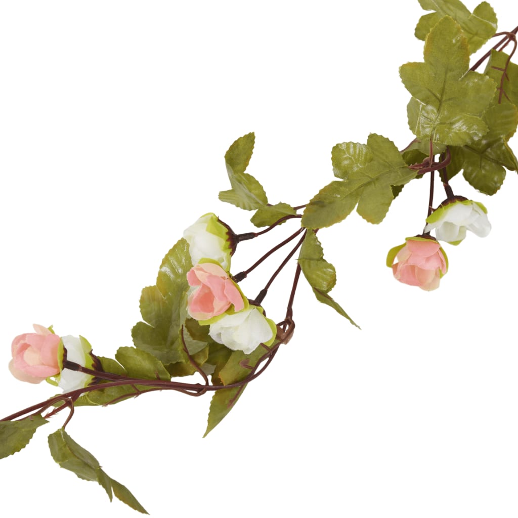 Christmas Flower Garlands 6 Pcs 215 Cm