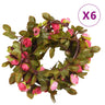 Christmas Flower Garlands 6 Pcs 215 Cm
