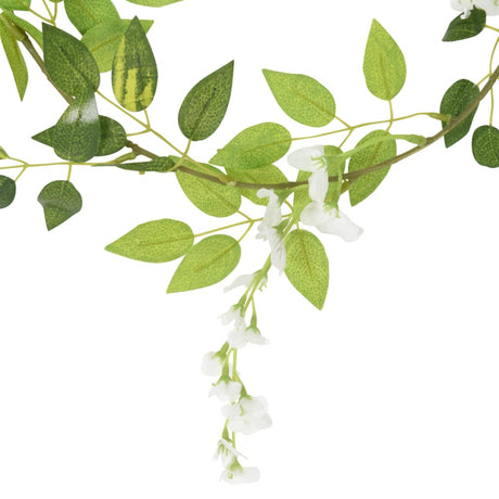 Christmas Flower Garlands 6 Pcs 200 Cm